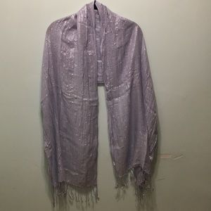 Silver Metalic Scarf